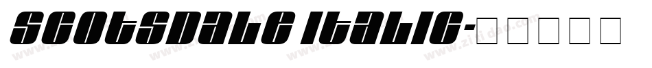 Scotsdale Italic字体转换